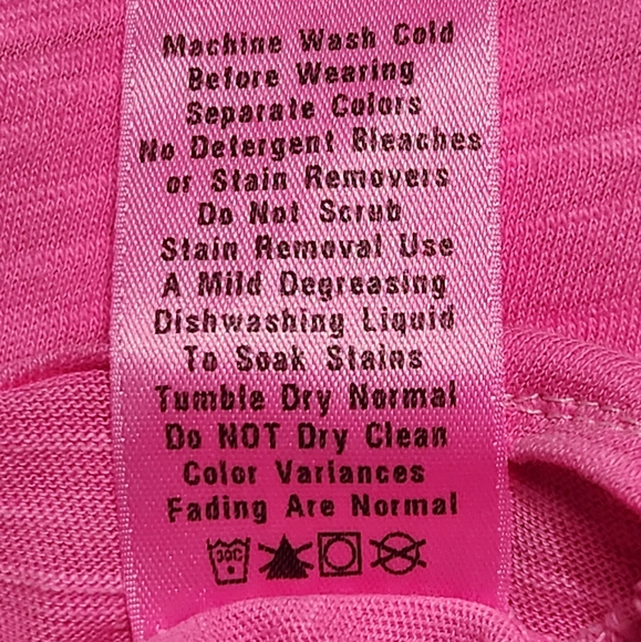 Fresh Produce V-Neck Slub Cotton T-Shirt Dress Size M Color Hot Pink - Picture 7 of 7